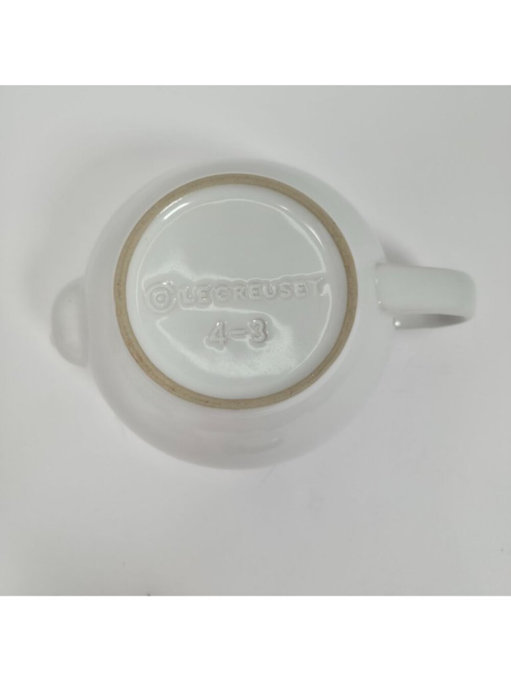 Le Creuset White Ceramic Teapot With Infuser Sturdy Handle & Lid - Picture 10 of 11